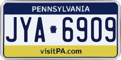 PA license plate JYA6909