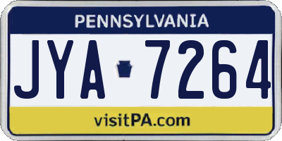PA license plate JYA7264