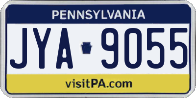 PA license plate JYA9055