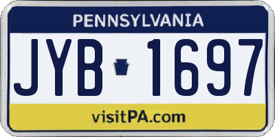 PA license plate JYB1697