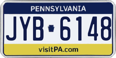 PA license plate JYB6148