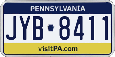 PA license plate JYB8411