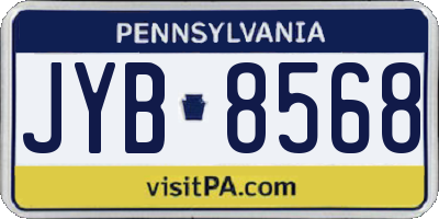 PA license plate JYB8568