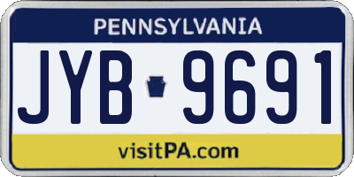 PA license plate JYB9691