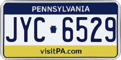 PA license plate JYC6529