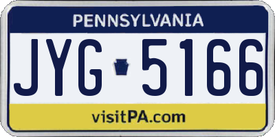 PA license plate JYG5166