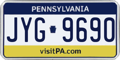 PA license plate JYG9690