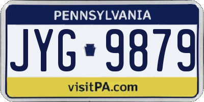 PA license plate JYG9879