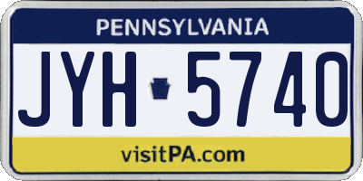 PA license plate JYH5740