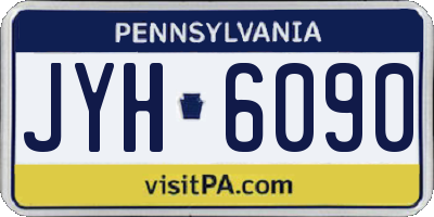 PA license plate JYH6090