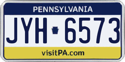 PA license plate JYH6573