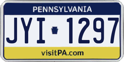 PA license plate JYI1297