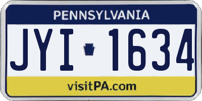 PA license plate JYI1634