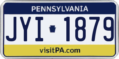 PA license plate JYI1879