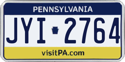 PA license plate JYI2764