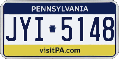 PA license plate JYI5148
