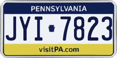 PA license plate JYI7823