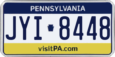 PA license plate JYI8448