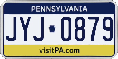 PA license plate JYJ0879