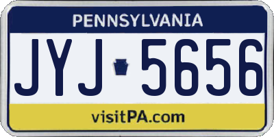PA license plate JYJ5656
