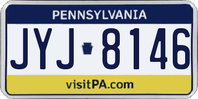 PA license plate JYJ8146