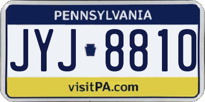 PA license plate JYJ8810