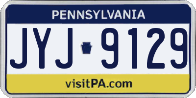 PA license plate JYJ9129