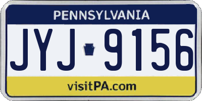 PA license plate JYJ9156