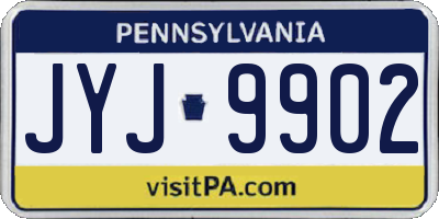 PA license plate JYJ9902