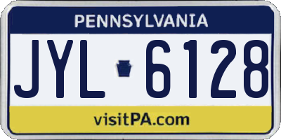 PA license plate JYL6128