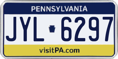 PA license plate JYL6297