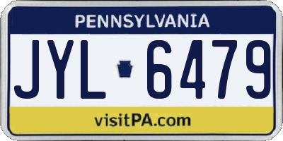 PA license plate JYL6479