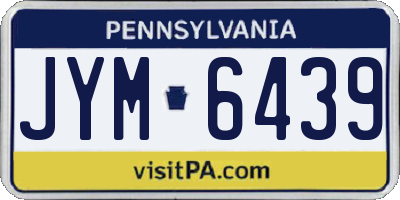 PA license plate JYM6439