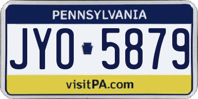 PA license plate JYO5879
