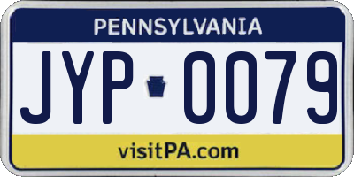 PA license plate JYP0079