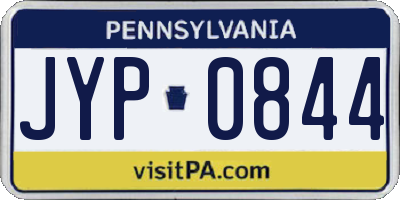 PA license plate JYP0844