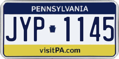 PA license plate JYP1145