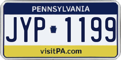 PA license plate JYP1199