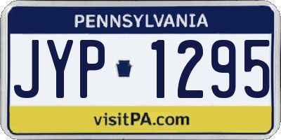PA license plate JYP1295