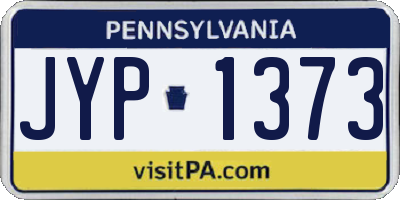 PA license plate JYP1373