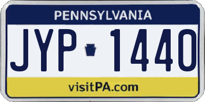 PA license plate JYP1440