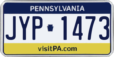 PA license plate JYP1473