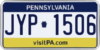 PA license plate JYP1506