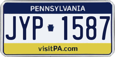 PA license plate JYP1587