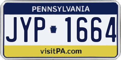 PA license plate JYP1664