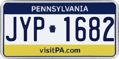PA license plate JYP1682