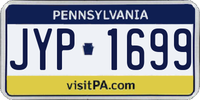 PA license plate JYP1699