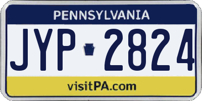 PA license plate JYP2824