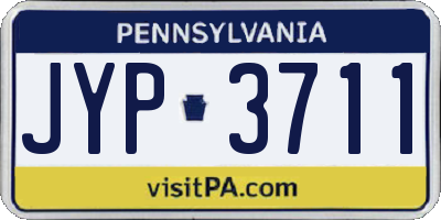 PA license plate JYP3711