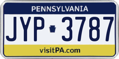 PA license plate JYP3787